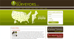 Desktop Screenshot of landsurveyors.com